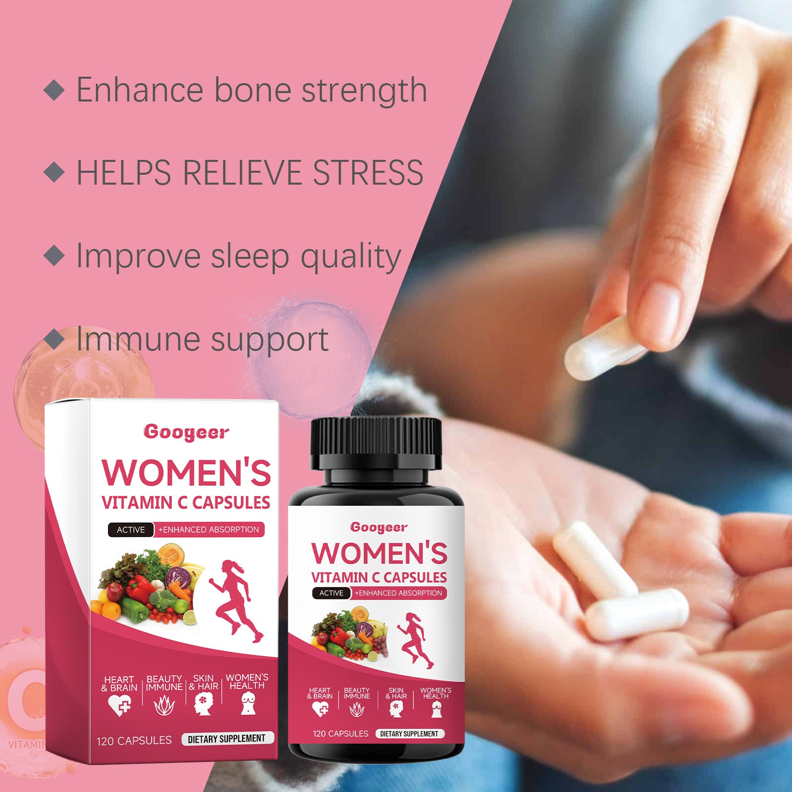 Women's Multivitamin Capsules, Women's Multivitamin Capsules Full Supplement Nutritional Supplement Softgel Capsules