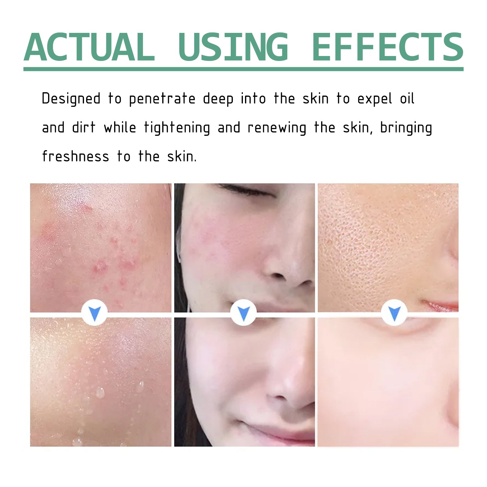 Green Tea Cleansing Mud Mask, Facial Cleansing Moisturizing Whitening Skin Blackhead Acne Removing Mud Mask