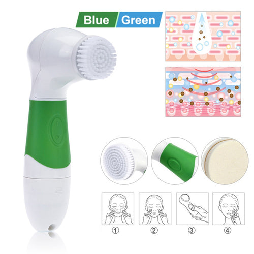 7 In 1 Electric Wash Face Machine Facial Pore Cleaner Body Cleaning  Mini Skin Beauty  Brush