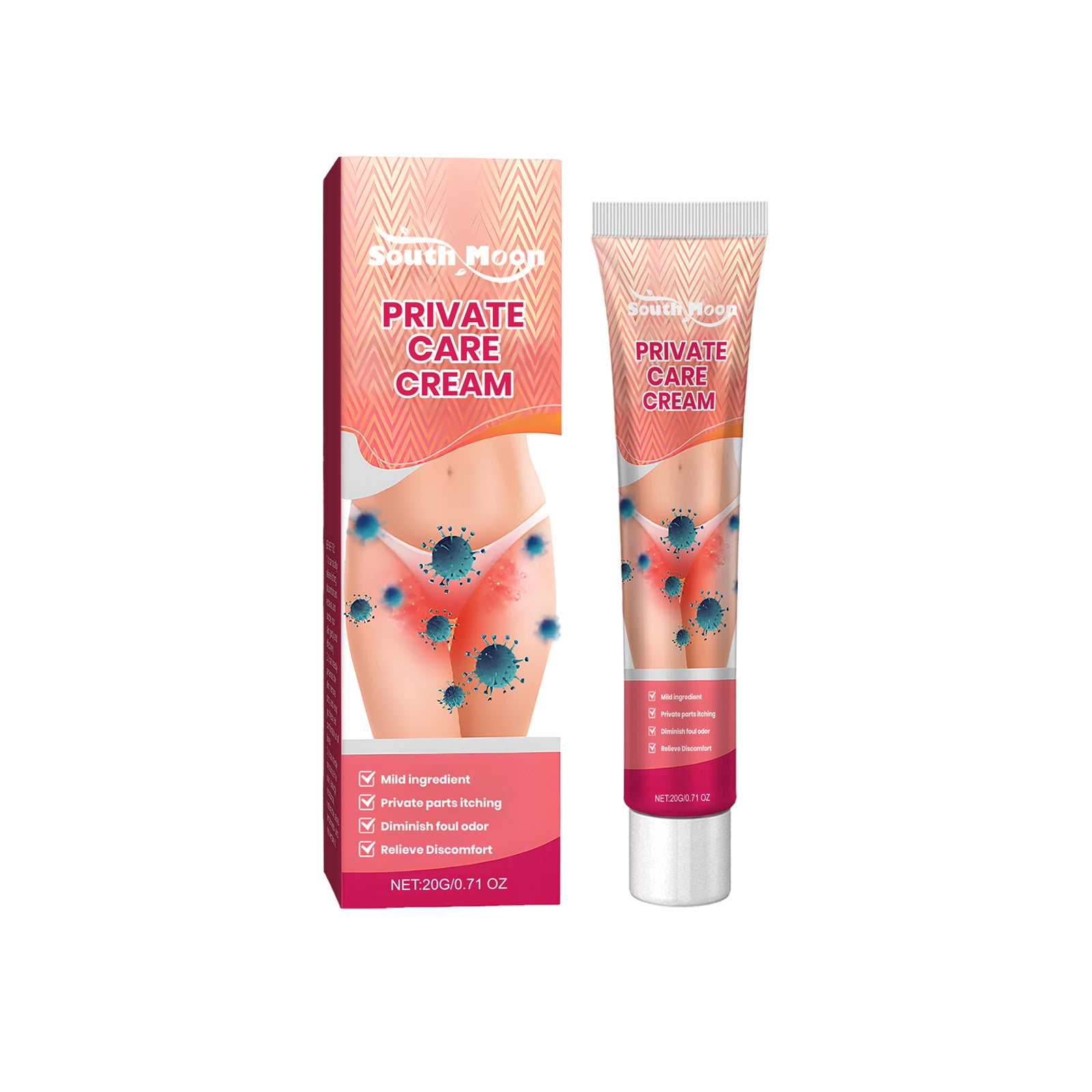 Women's Body Care Cream, Moisturizing And Relieving Women's Private Area Itching Treatment Cream