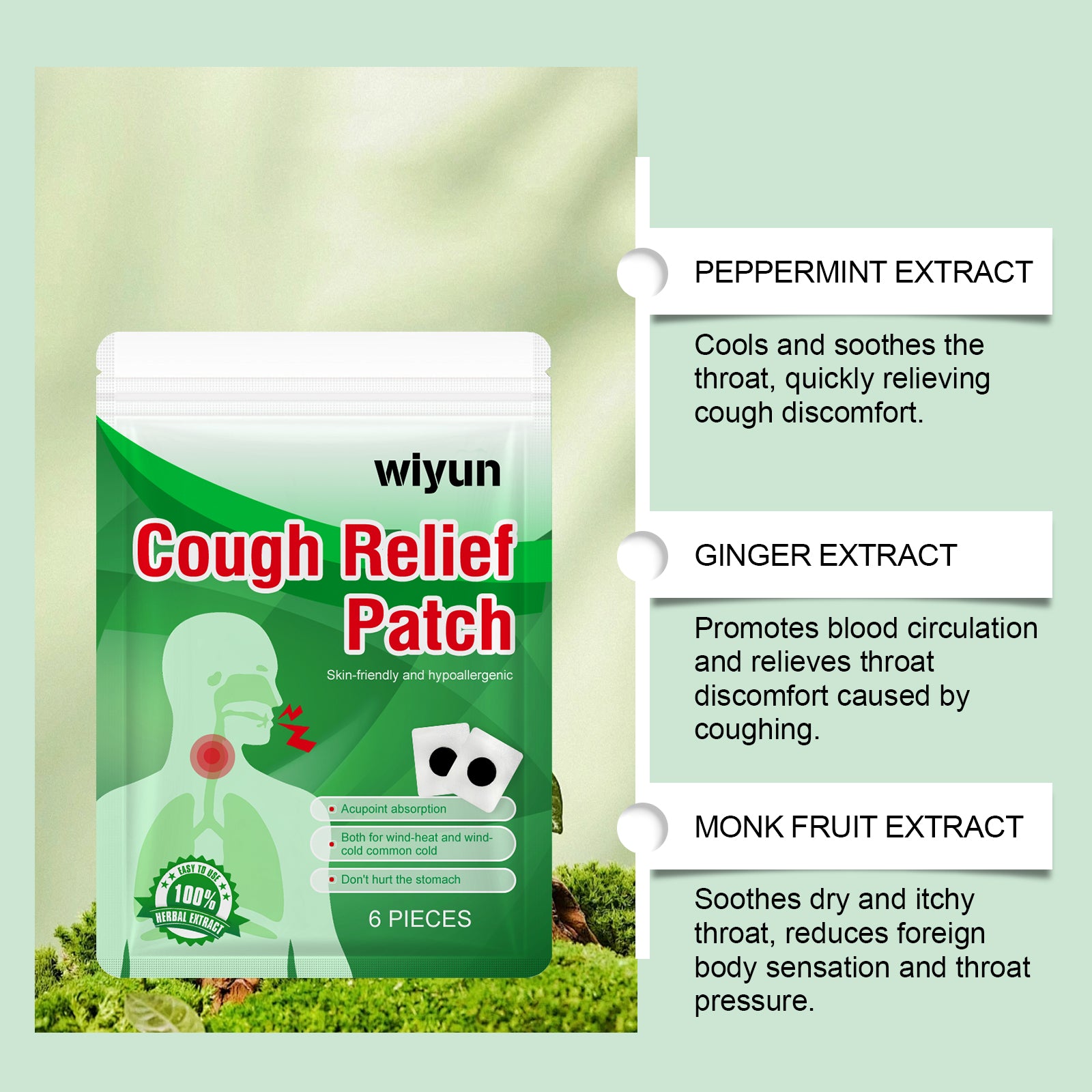 Herbal Body Care Patch, Gentle And Comfortable Maintenance And Relief Of Throat Discomfort Daily Care Patch