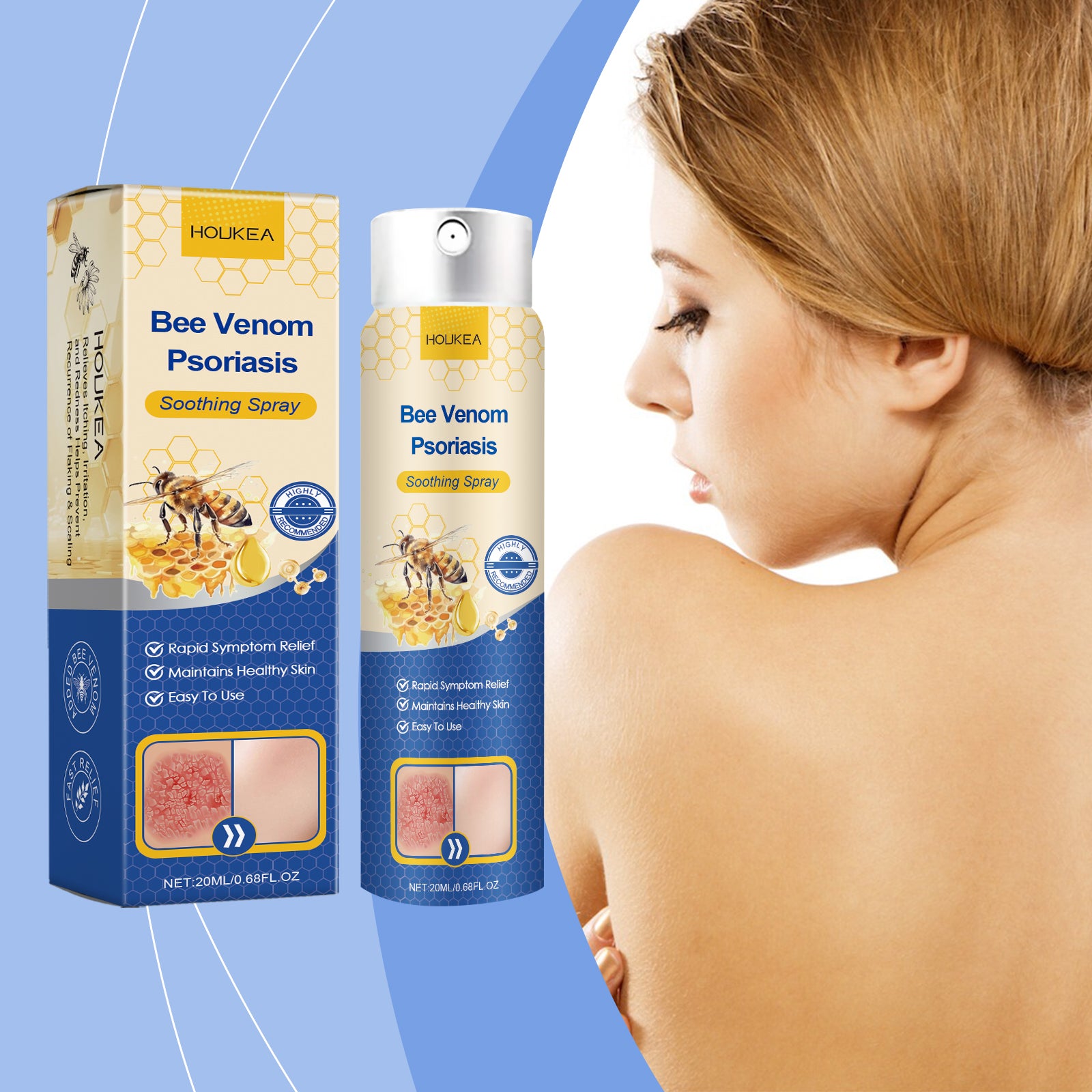 Houkea Skin Care Spray For Delicate Skin All Over The Body Topical Spray Gentle Skin Care Spray