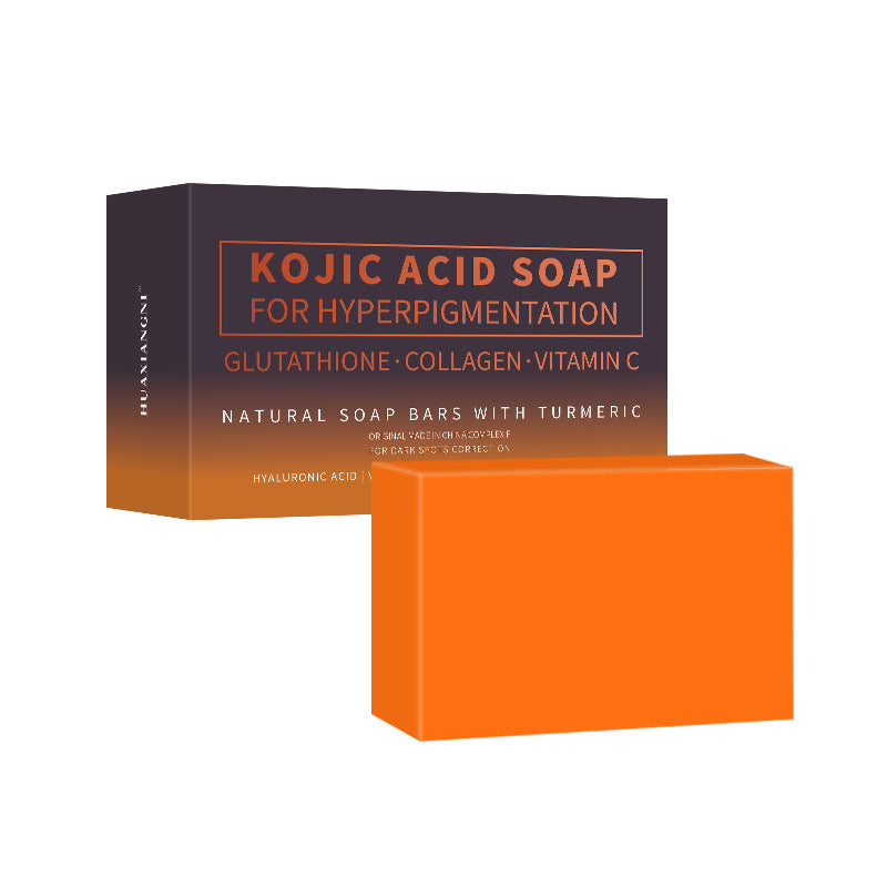 Turmeric Soap Rice Soap VC Handcrafted Cold-Pressed Soap for Cleansing Bathing and Face Washing