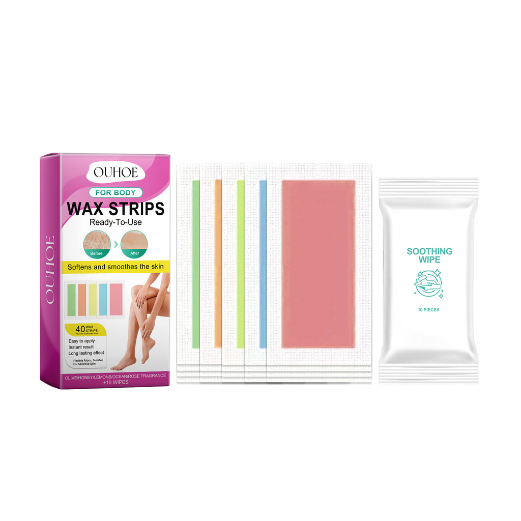 Wax Strips For Body, Gentle And Quick No Residual Underarm Leg Hair Arm Private Body Waxing