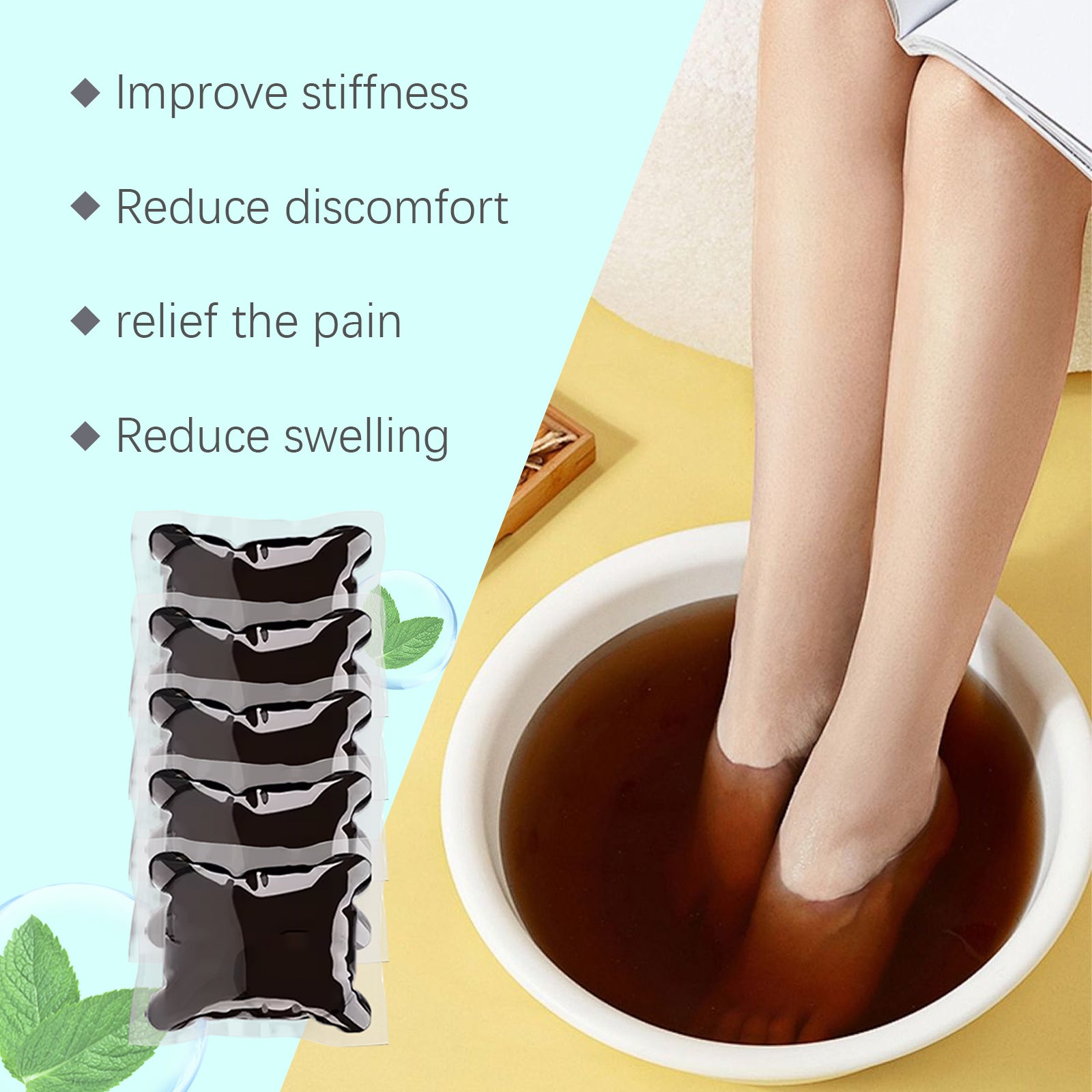 Joint Relief Foot Bath Gel Clean And Moisturize Foot Care Body Relaxing Foot Bath Gel