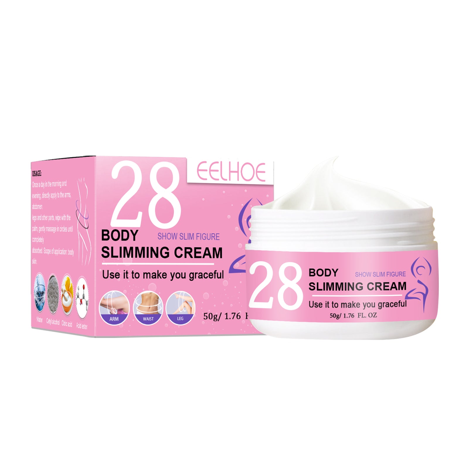 Body Slimming Cream, Massaging Sculpting Firming Nourishing Tender Skin Slim Body Cream