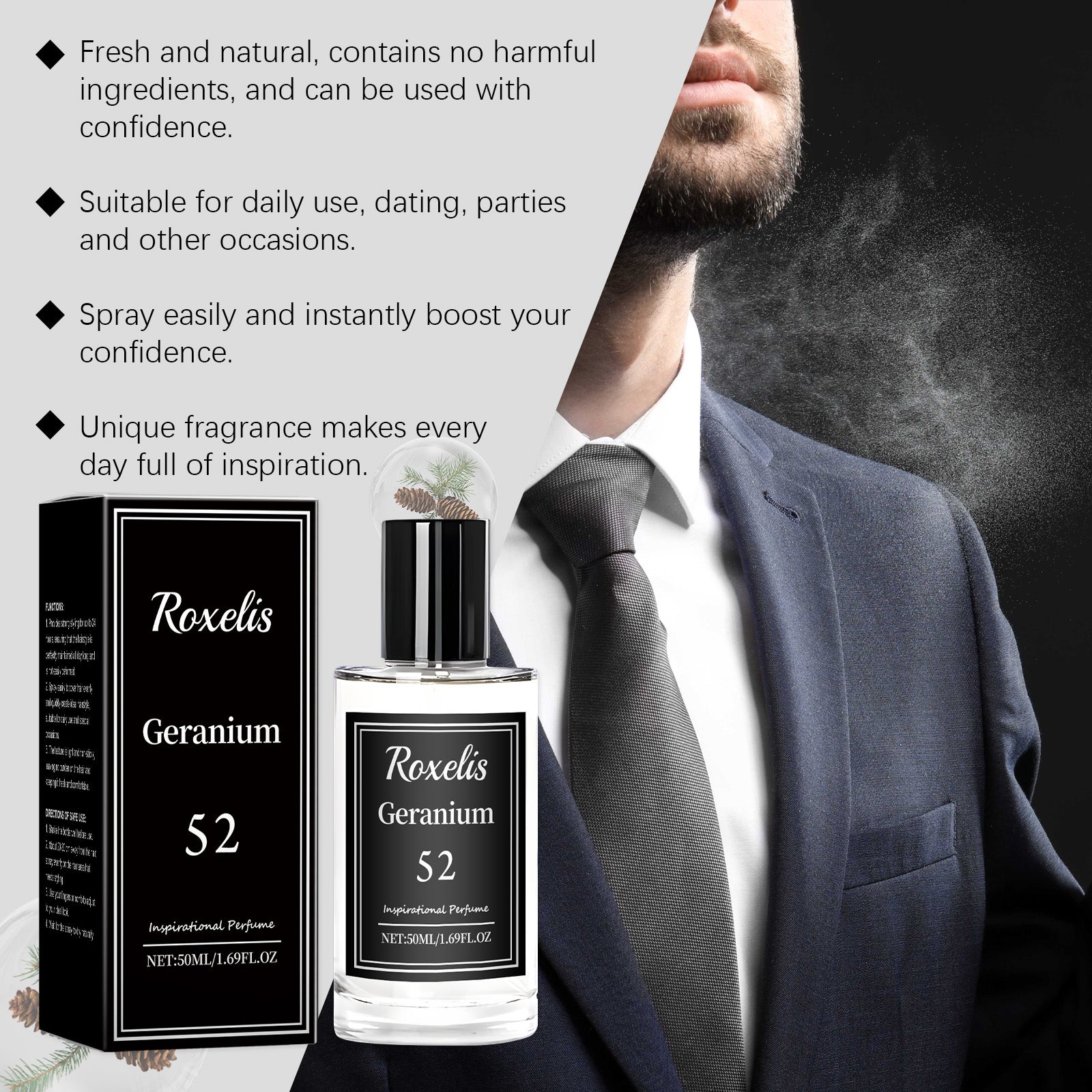 Geranium Inspired Perfume Unique Floral Fragrance Light Fragrance Light Fragrance Elegant Hormonal Fragrance Niche Perfume