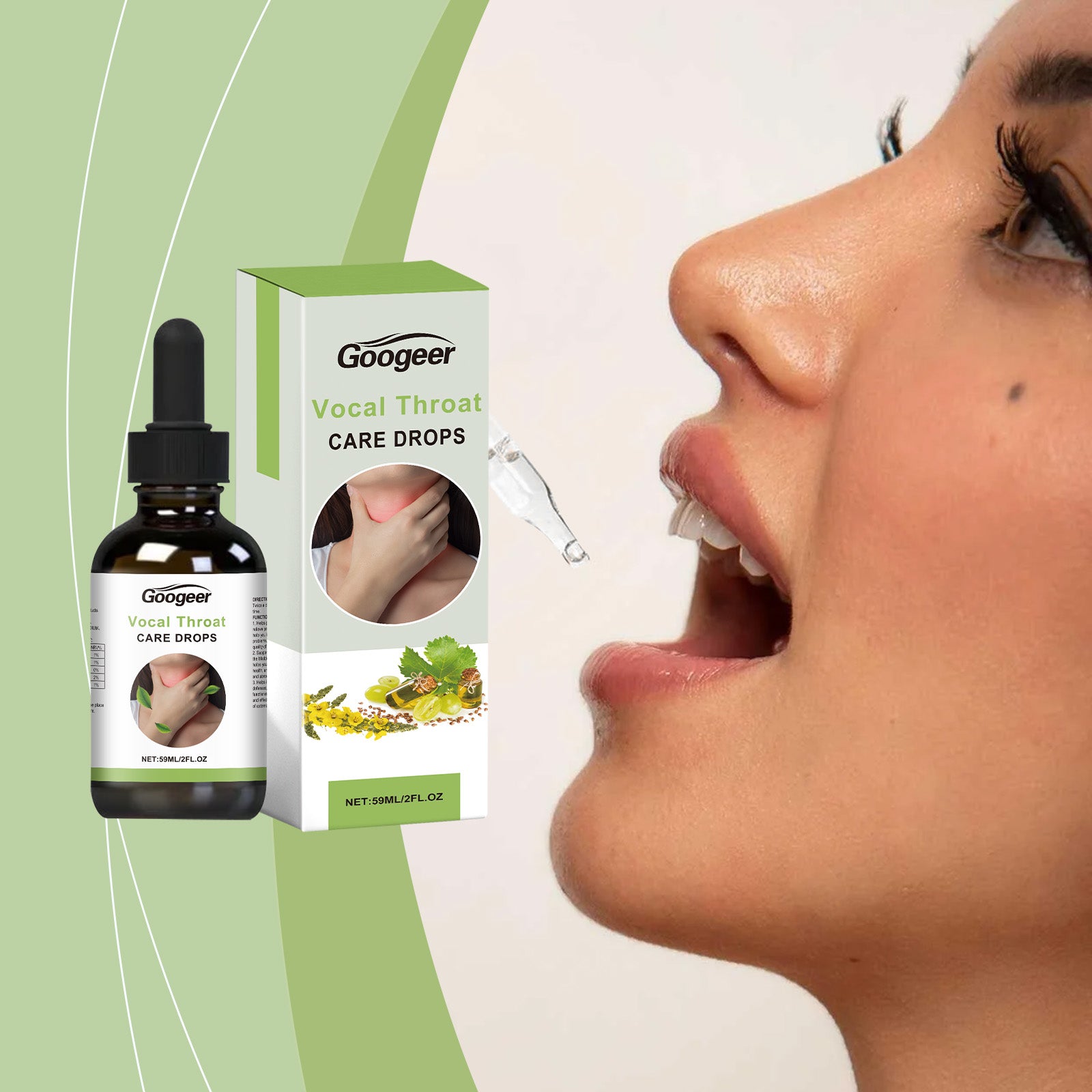 Throat Care Drops Body Treatment