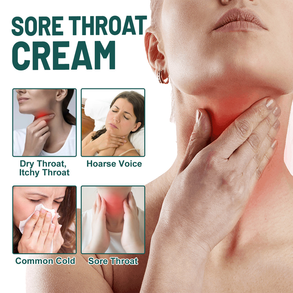 Sore Throat Cream, Relieve Sore Sore Throat Dry Throat Itchy Throat Foreign Body Discomfort Care