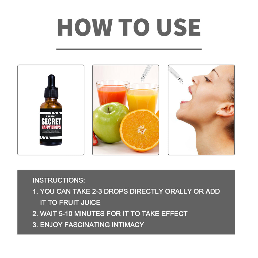 Body Care Drops, Body Strength And Vitality Secret Happiness Body And Mind Pleasure Drops