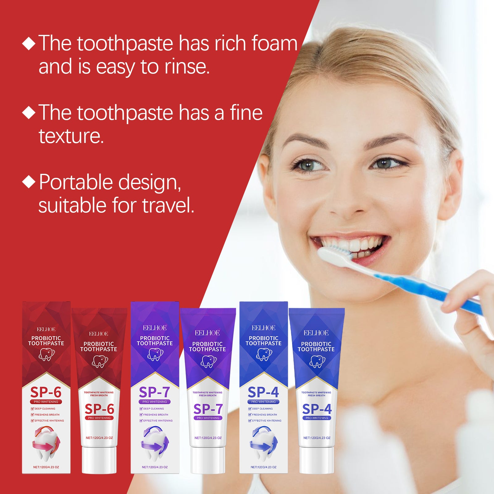 Probiotic Toothpaste Cleans Odor Dirt Care For Teeth Clean Teeth Care Toothpaste For Daily Care