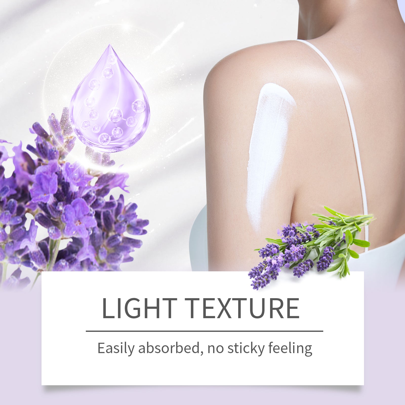 Lavender Body Soothing Fragrance Set Gentle Moisturizing Skin Hydrating Skin Care Set