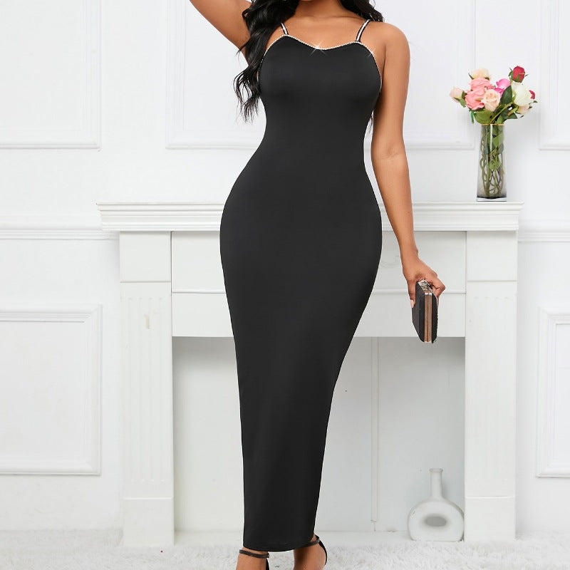 Handmade Beaded Body-Shaping Butt-Lifting Slimming Long Fitted Dress