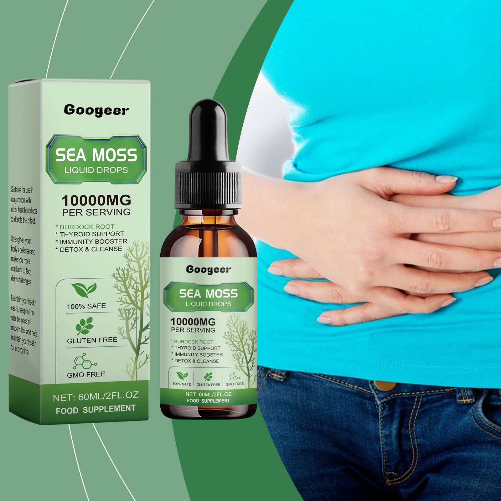 Googeer Sea Moss Liquid Drops Body Treatment