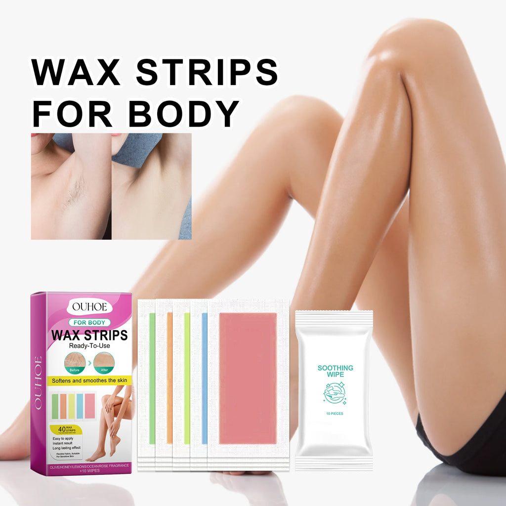 Wax Strips For Body, Gentle And Quick No Residual Underarm Leg Hair Arm Private Body Waxing