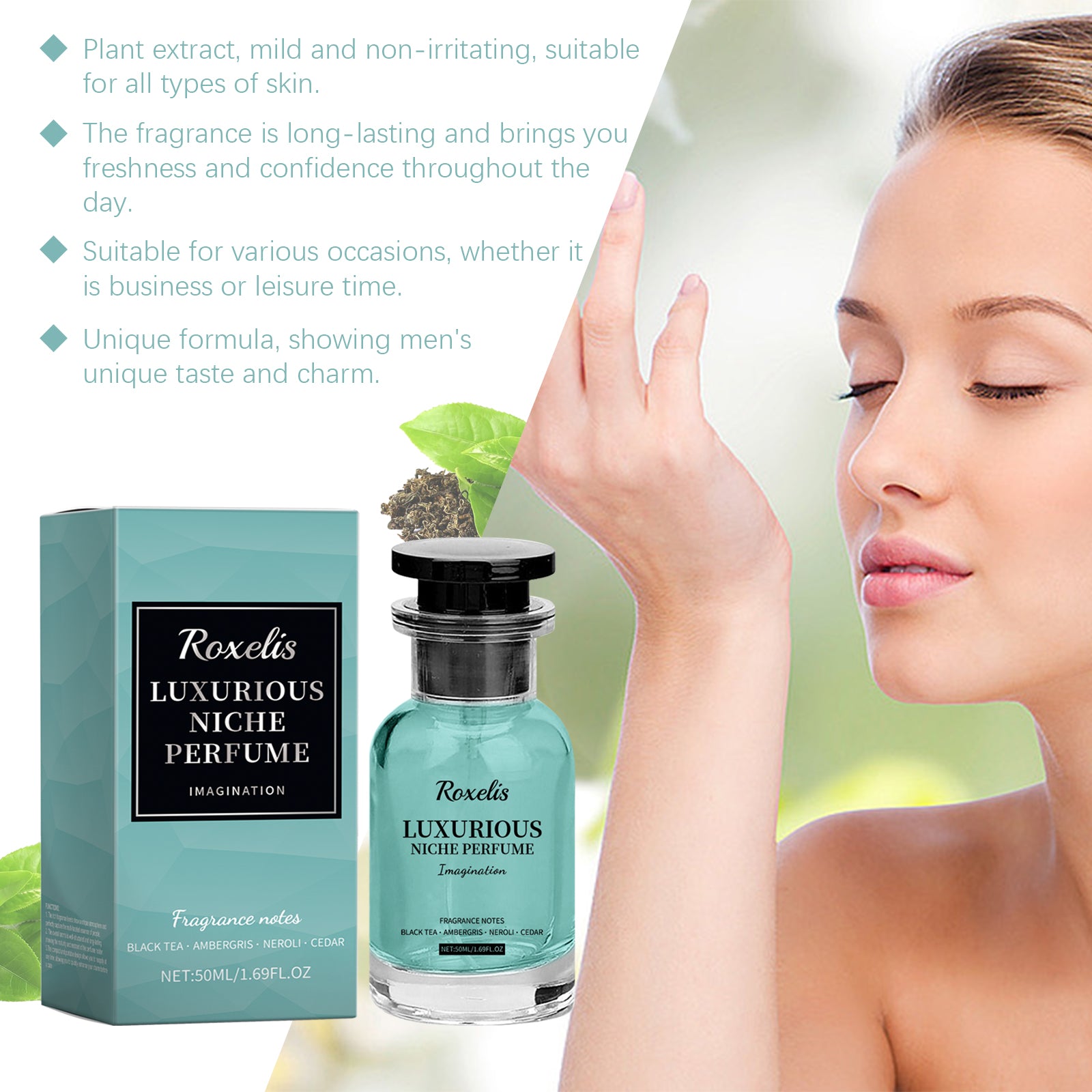 Roxelis Dragon Fragrance Niche Perfume Mild Natural Light Fragrance Lasting Fragrance Charm Hormone Fragrance Men's Perfume