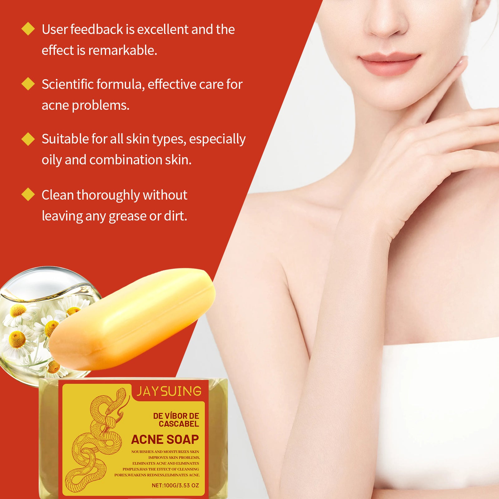 Acne Cleansing Soap Gently Cleanses Back Pimples Smooth And Refreshing Cleansing Soap