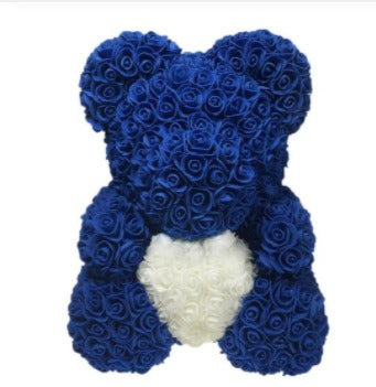 Heart hugging rose bear simulation bouquet as a birthday gift for teddy bears