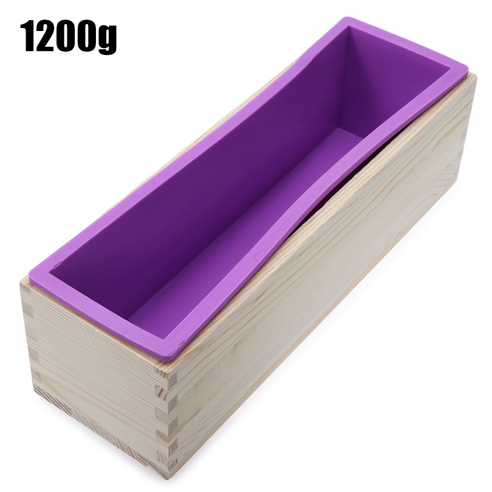Silicone Soap Loaf Mold Wooden Box DIY Making Tools