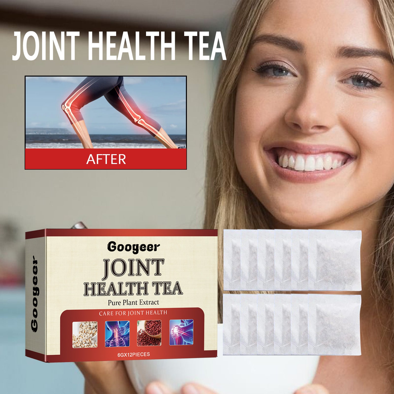 Joint Care Tea Relieves Knee Shoulder Neck Lumbar Joint Pain Discomfort Body Care Tea Bag