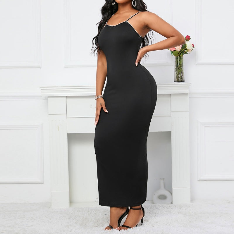 Handmade Beaded Body-Shaping Butt-Lifting Slimming Long Fitted Dress