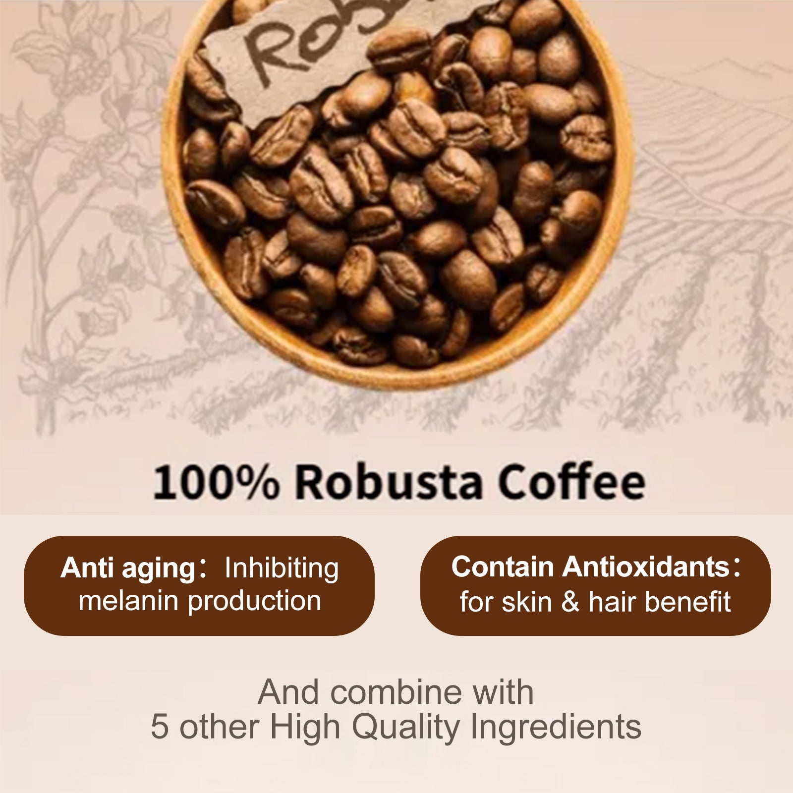 Collagen Coffee, Tight Thighs, Slimming Body Shape Curves Body Slimming Coffee