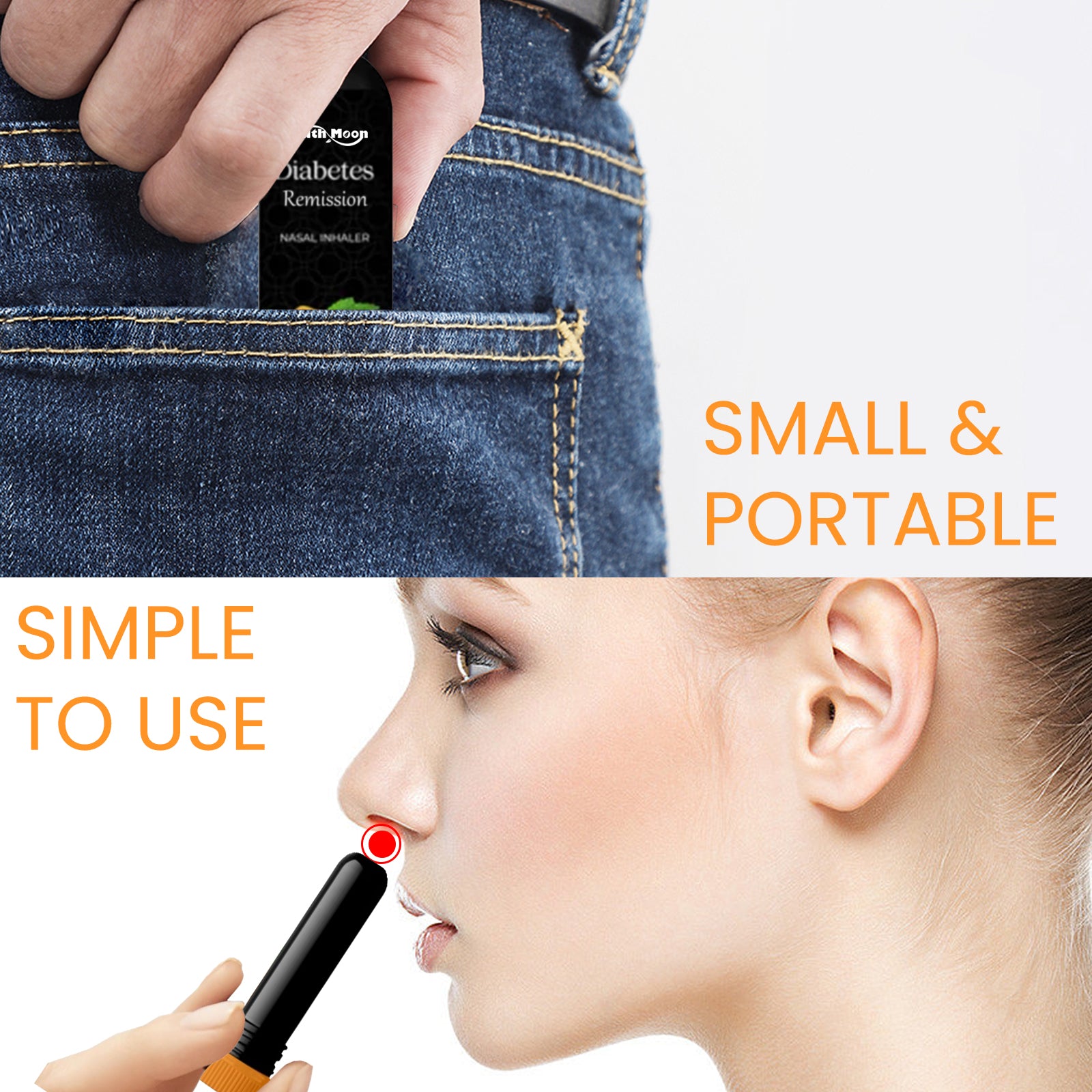Diabetes Remission Nasal Inhaler, Relieve Nasal Discomfort Nasal Cleansing Body Care Nasal Inhaler