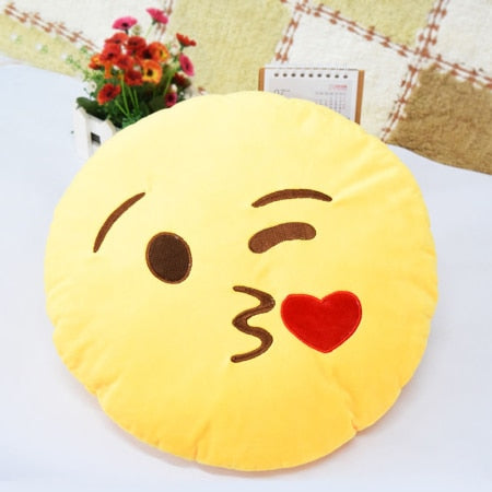 30cm Face Emoji Pillow Round Cushion For Sofa Car Seat Home Decorative Cushions