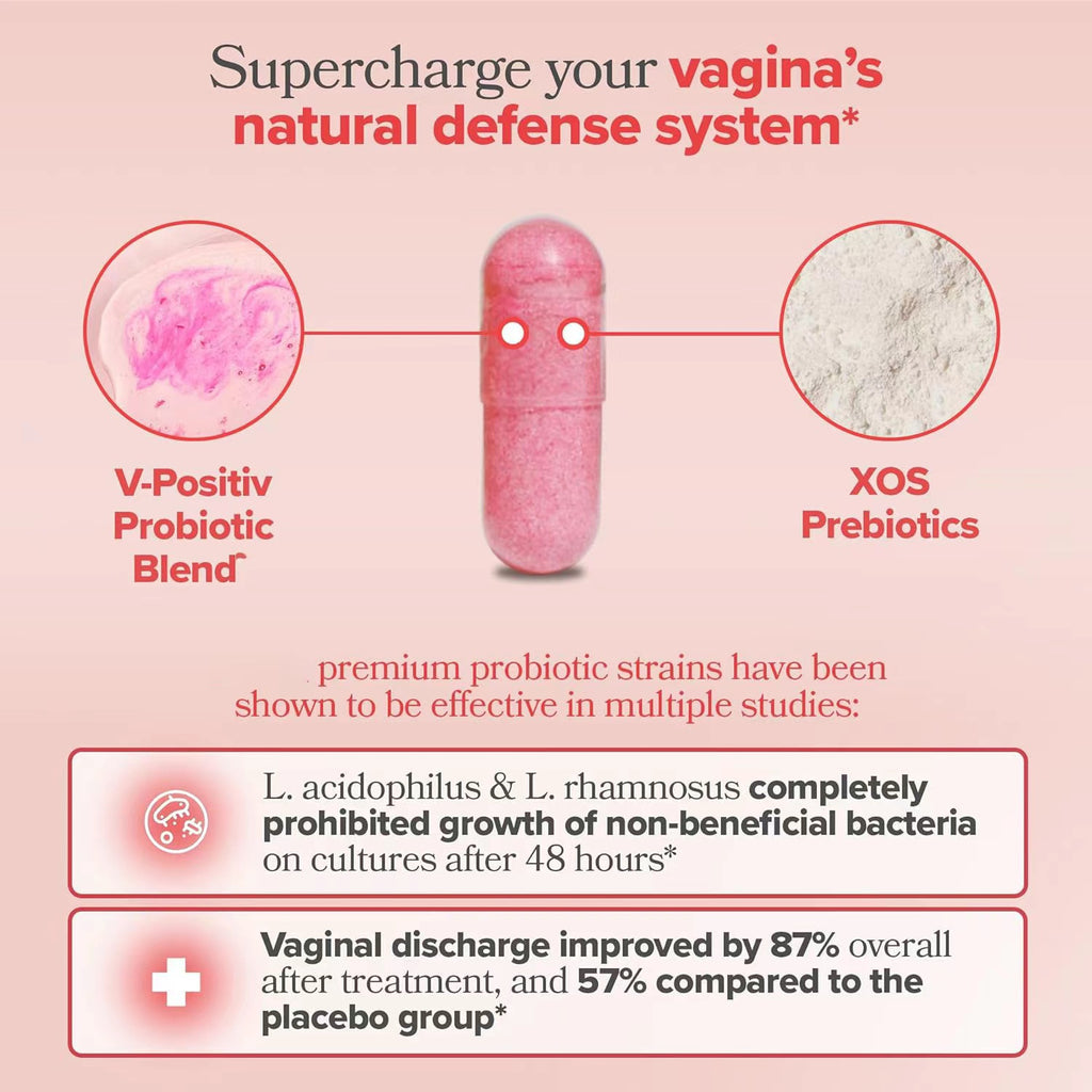 Women's Vaginal Probiotic PH Balancing, Prebiotic Health Capsules Eliminate Odor, Prevents Yeast, Balance PH & Flora | VEGAN VAGINAL PROBIOTIC Vitamins ( 60 Tablets )