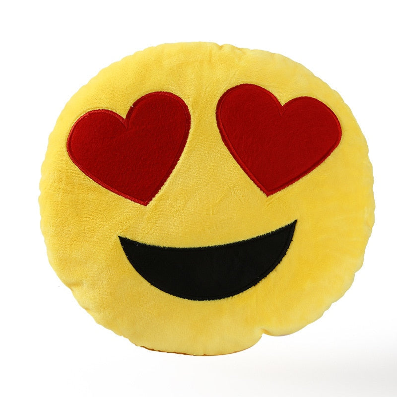 30cm Face Emoji Pillow Round Cushion For Sofa Car Seat Home Decorative Cushions
