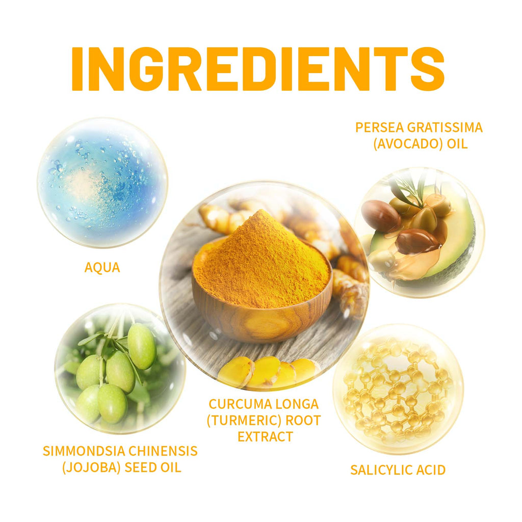 Turmeric Skin Care Set Hydrating Moisturizing Cleanser Refreshing Oil Control Subtle Lines Nourishing Cleansing Set