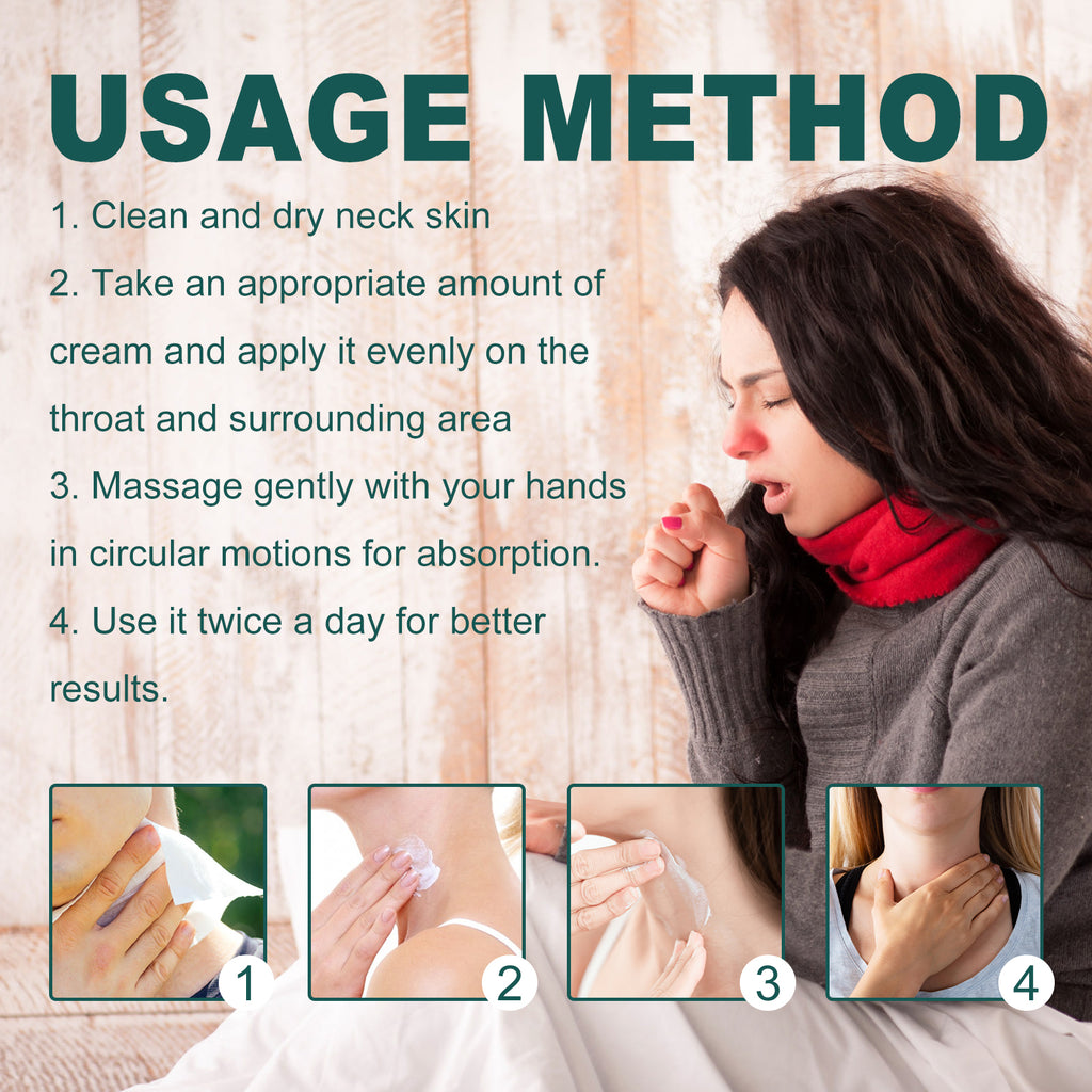 Sore Throat Cream, Relieve Sore Sore Throat Dry Throat Itchy Throat Foreign Body Discomfort Care