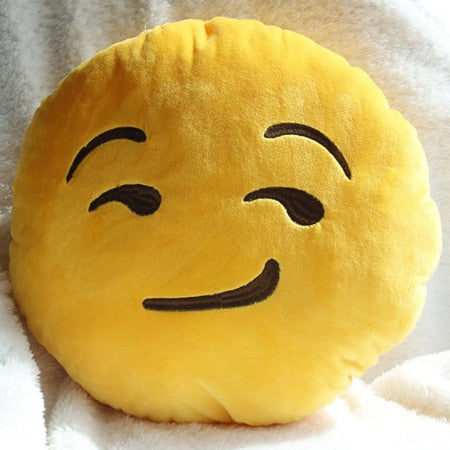 30cm Face Emoji Pillow Round Cushion For Sofa Car Seat Home Decorative Cushions