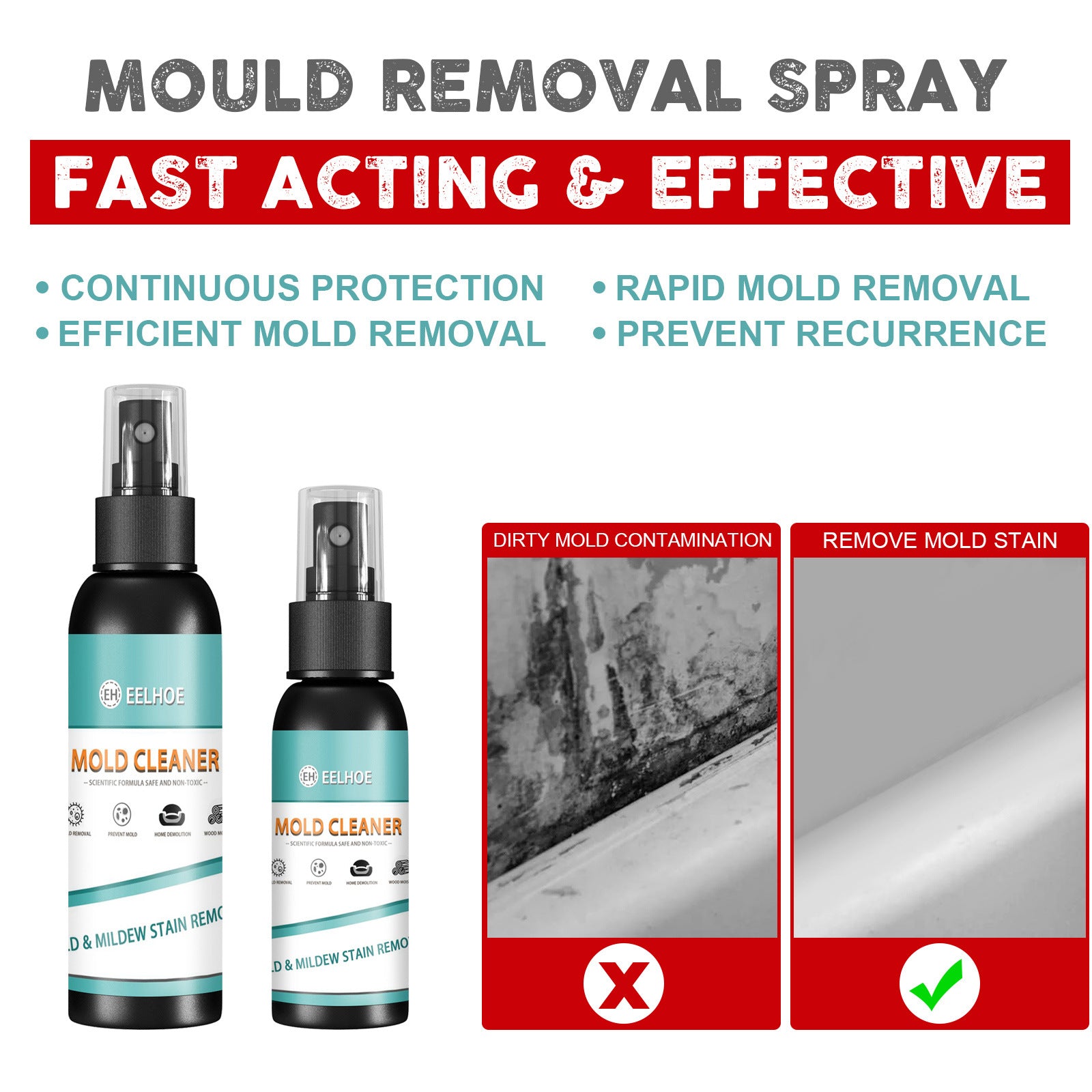 Mildew Remover, Furniture Tile Floor Mildew Remover, Wall Mildew Remover