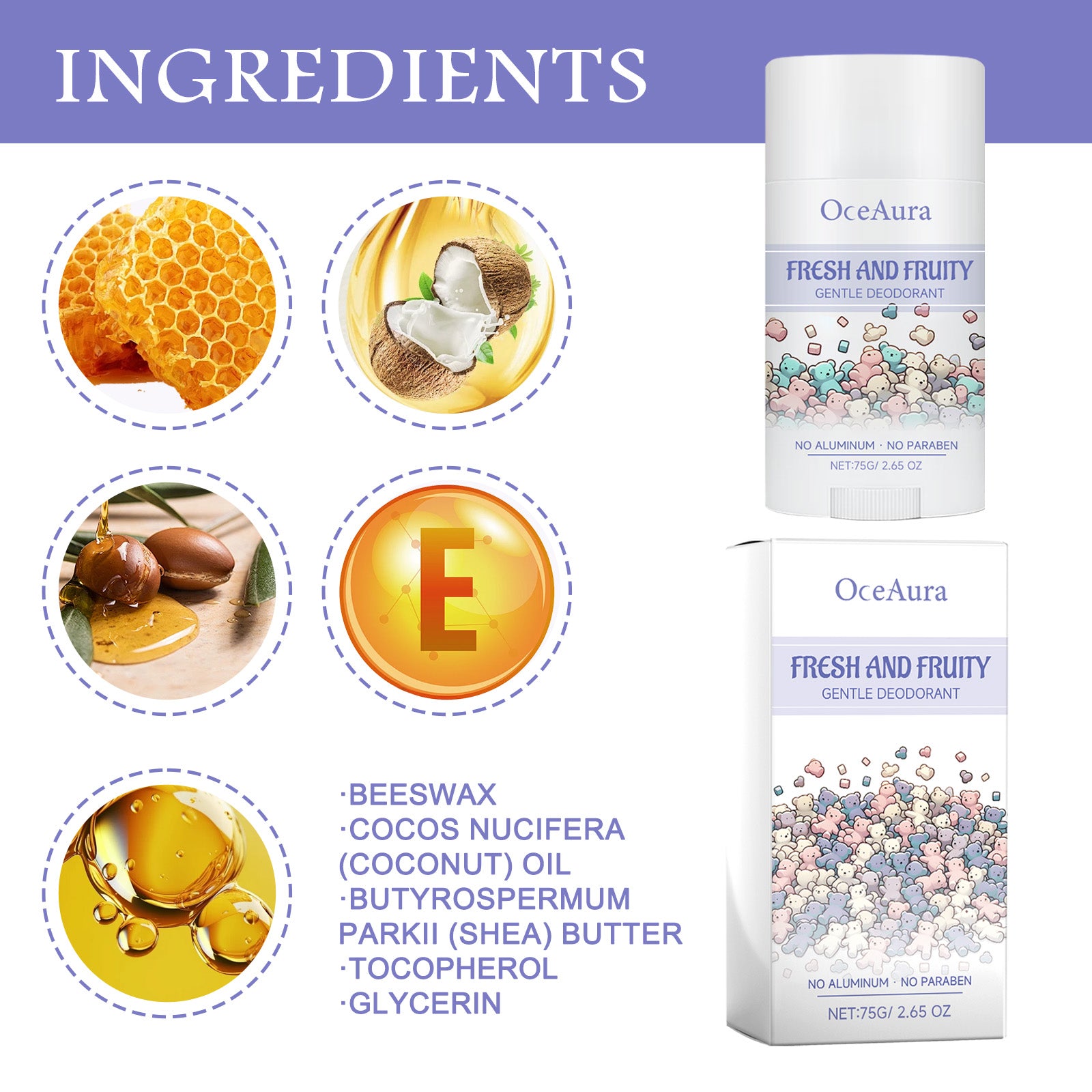 Natural Deodorant Stick,