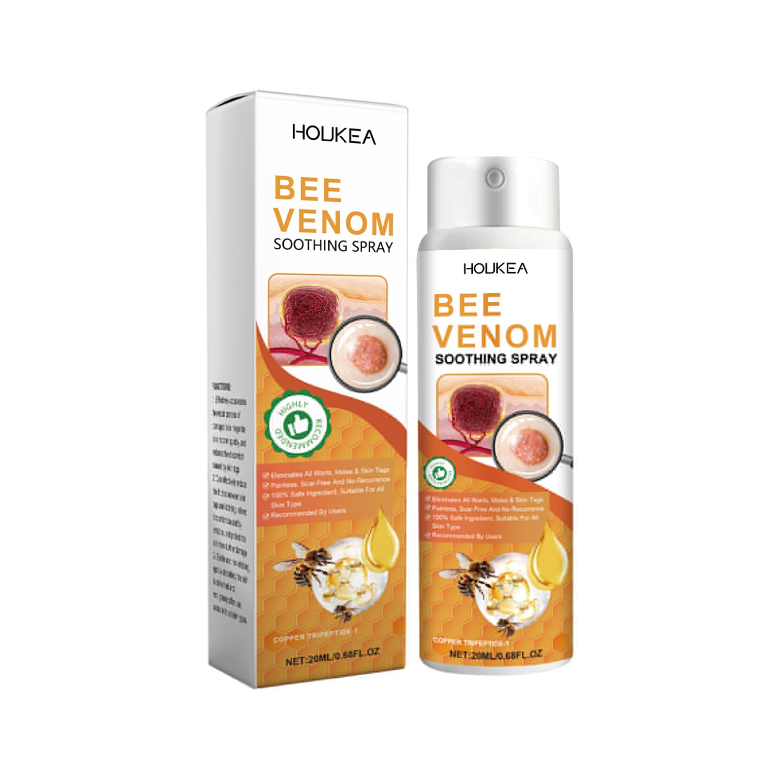 Houkea Kew Soothing Spray For Bumps, Warts, Pimples, Tags  Effective Care Spray For Daily Skin Smoothing Repair Rejuvenating Moisturizing Spray