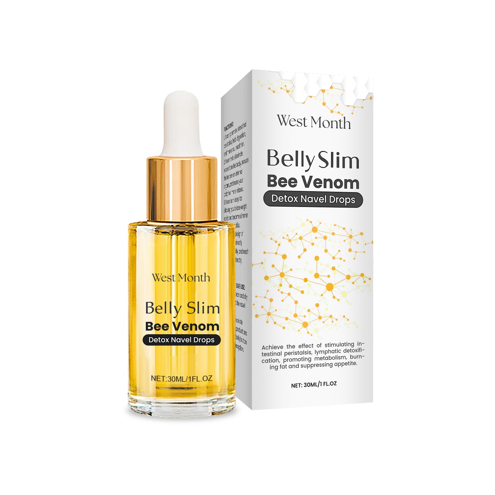West&Month Bee Venom Body Care Essence, Gently Nourishing And Firming Body Skin Care Essence