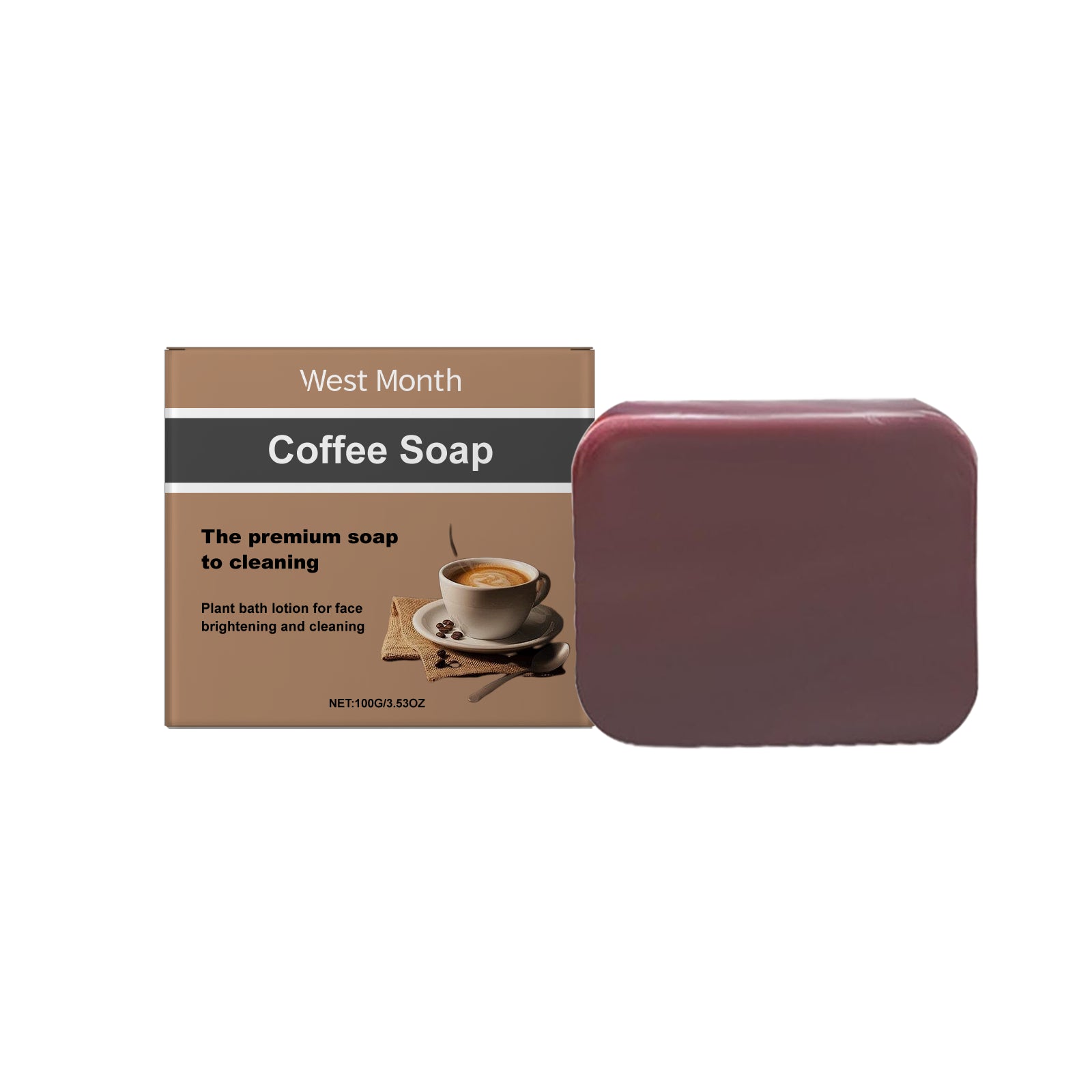 Coffee Cleansing Soap, Coffee Essence Gently Cleans, Nourishes, Moisturizes And Brightens The Skin
