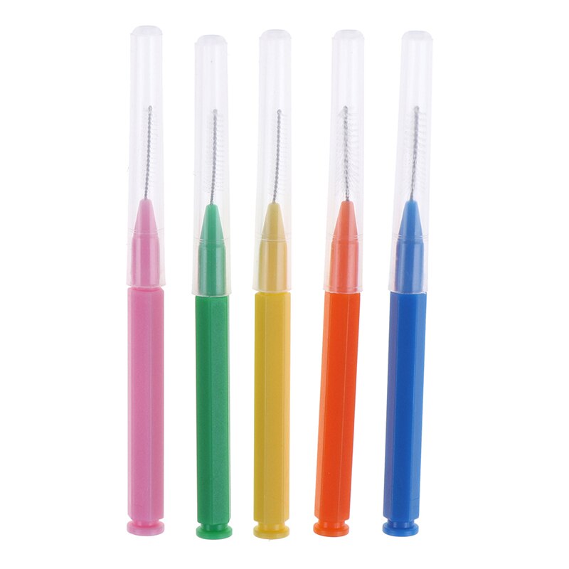 30Pcs/set I Shaped Interdental Brush Denta Floss Interdental Cleaners Orthodontic Dental Teeth Brush Toothpick Oral Care Tool