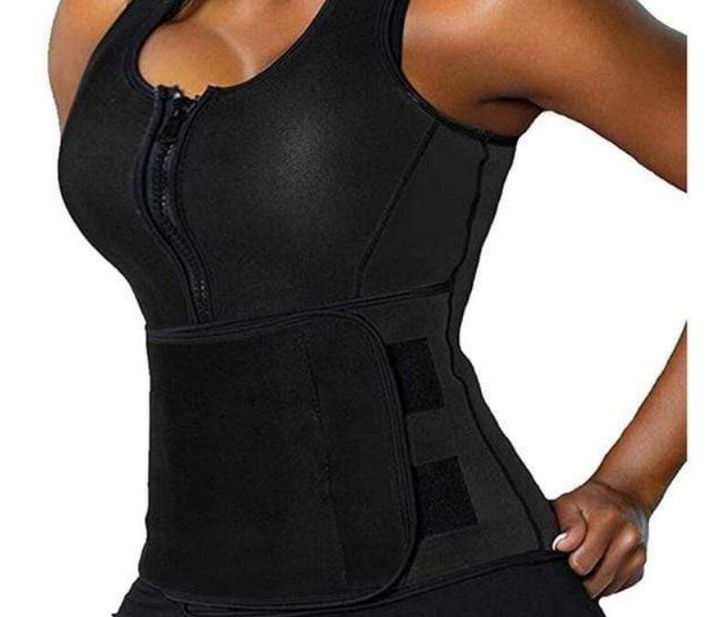 Sexy fitness belly in belt of corsets women's zipper corsets garment