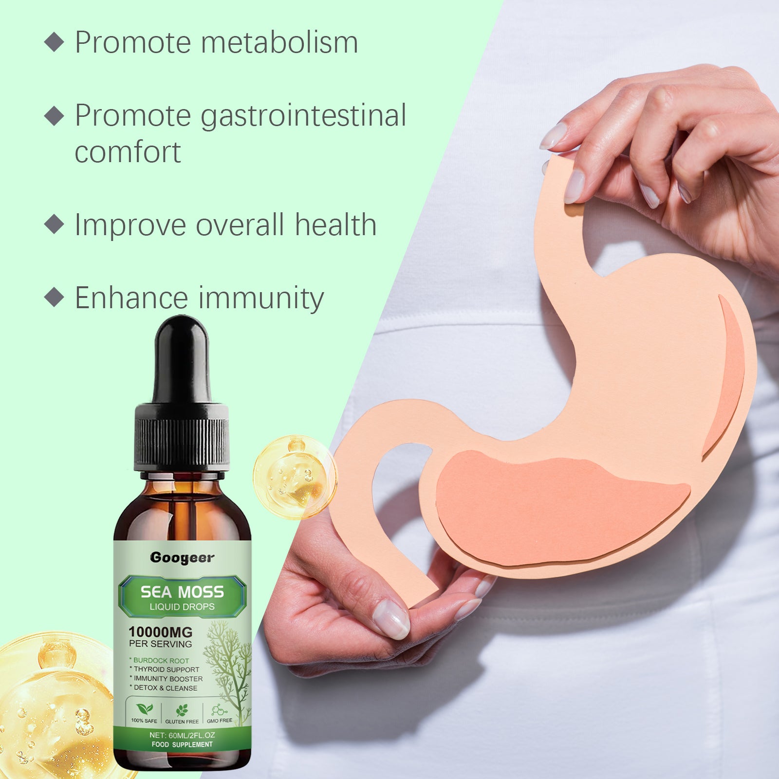 Googeer Sea Moss Liquid Drops Body Treatment