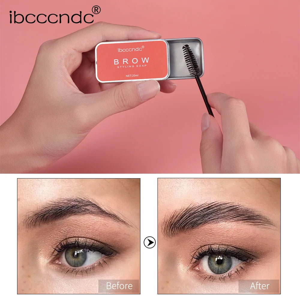 Brow Lamination Styling Soap Kit Eyebrows Lifting Soap with Aole Mist Sprayer Brows Growth Serum Long Lasting Makeup Kit