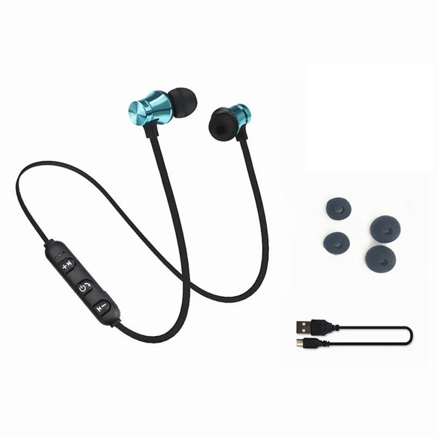 Magnetic attraction Bluetooth Earphone Headset waterproof sports 4.2 with Charging Cable Young Earphone Build-in Mic
